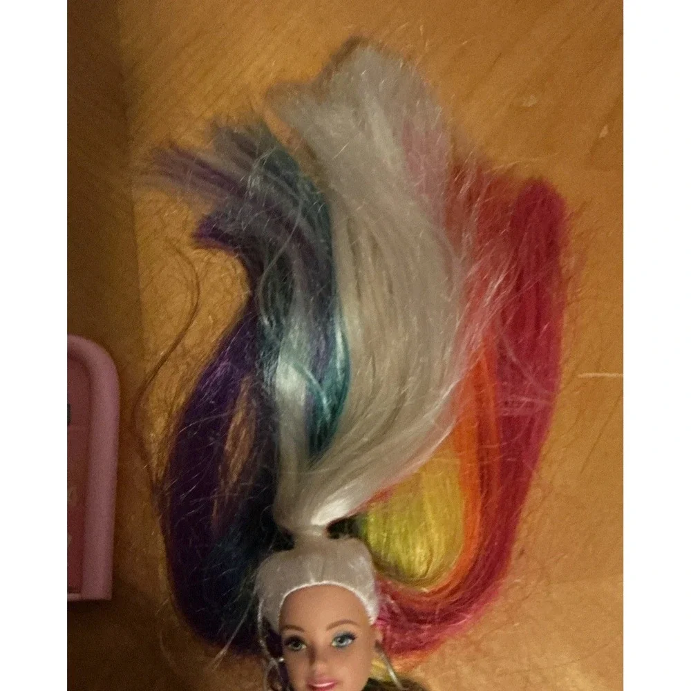 Rainbow‎ Hair Barbie Salon Playset With Accessories